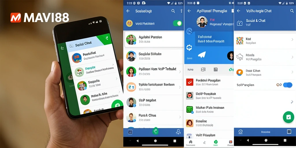 Antarmuka AMAVI88 yang intuitif untuk VoIP Panggilan.