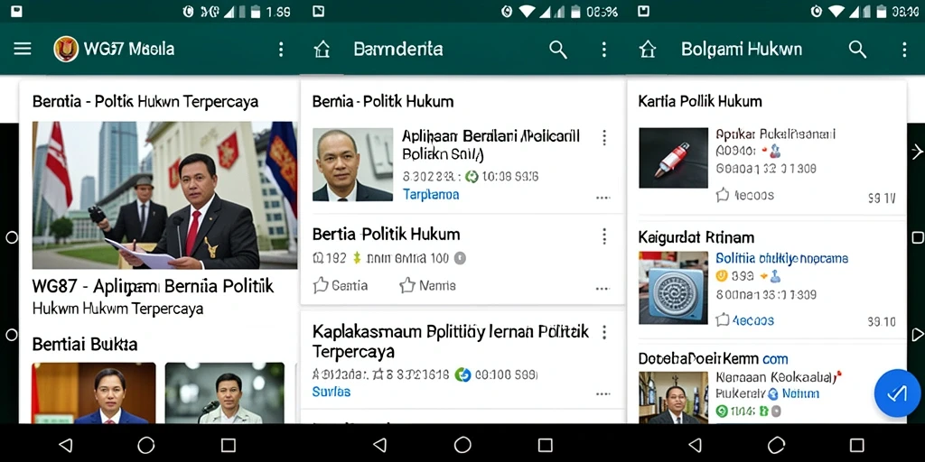 Tampilan antarmuka apliksi WG87 yang menarik dan mudah digunakan.